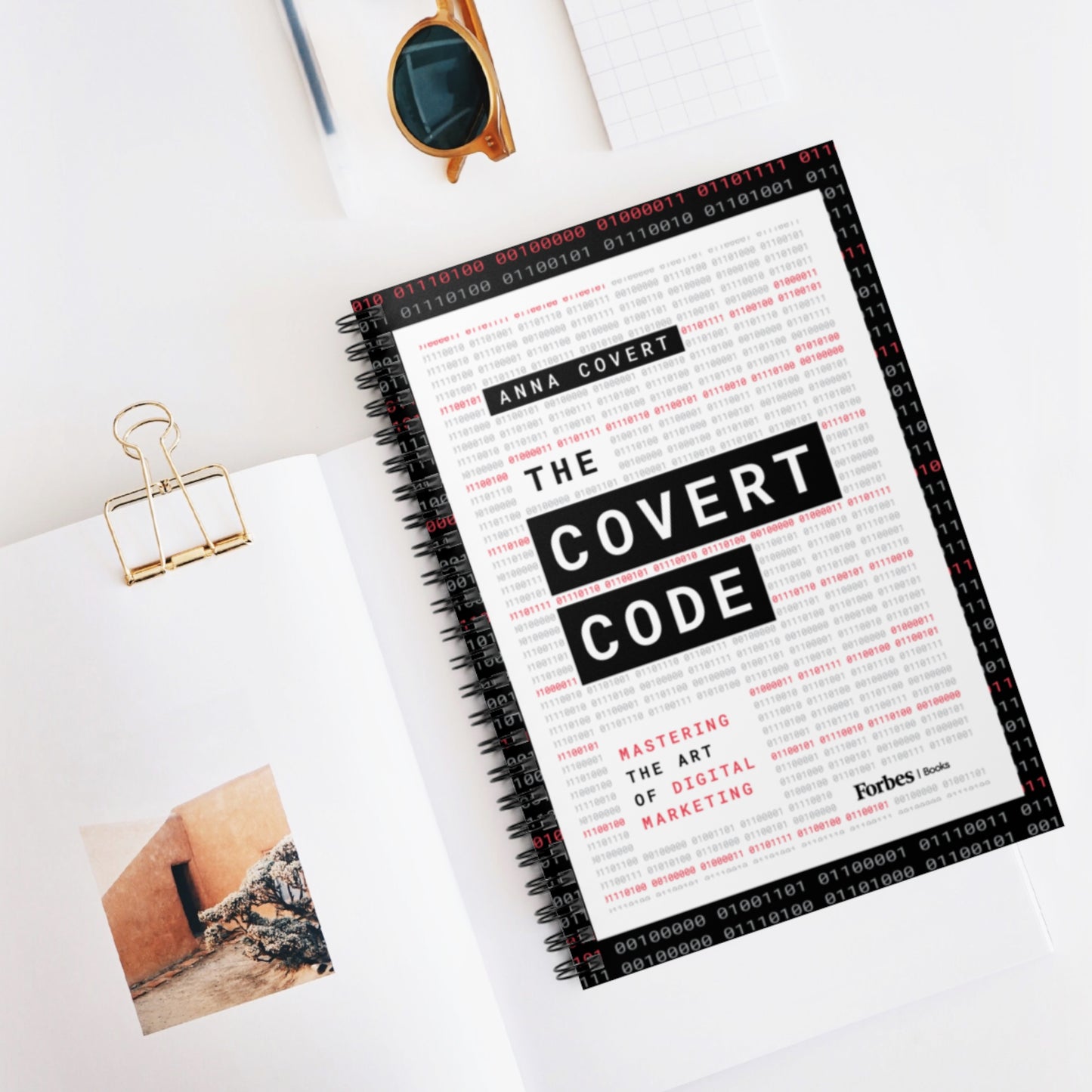 The Covert Code Book Spiral Notebook - Ruled Line